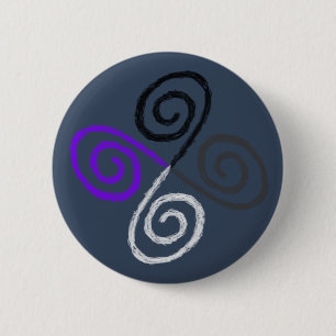 Asexual Pride 2 Inch Round Button