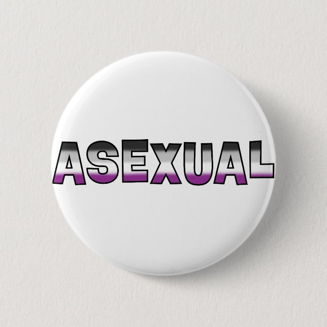 Asexual Pride 2 Inch Round Button (Front)