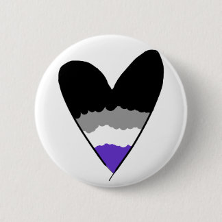 Asexual Pride Badge 2 Inch Round Button
