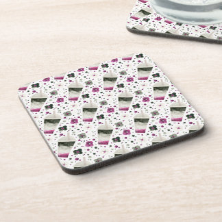 Asexual Pride Cork-Backed Coasters