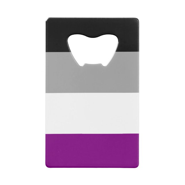 Asexual Pride Credit Card Bottle Opener (Front)