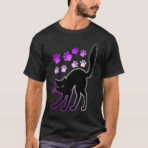 Asexual Pride Cute Cat Kitten LGBTQ Asexuality Ace T-Shirt