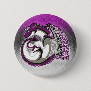 Asexual Pride Dragon Button