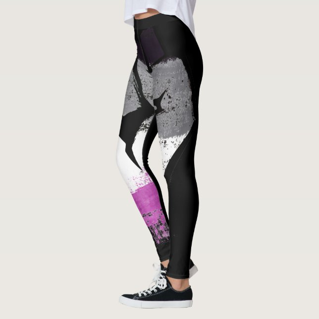 Asexual Pride Fist Leggings (Left)