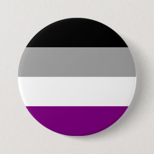 Asexual Pride Flag 3 Inch Round Button