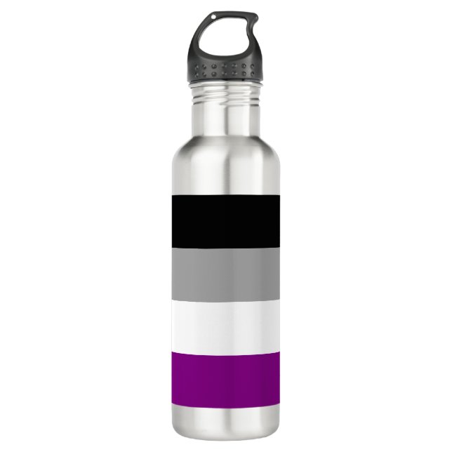 Asexual Pride Flag 710 Ml Water Bottle (Front)
