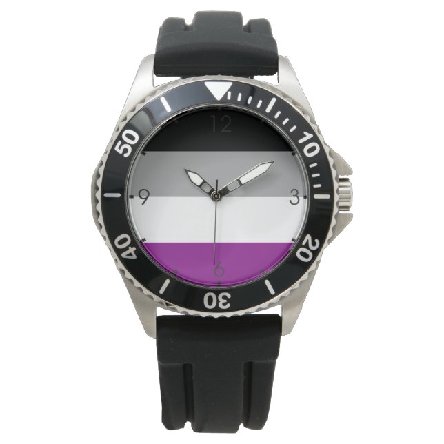 Asexual Pride Flag (Ace) (Asexuality) Watch (Front)