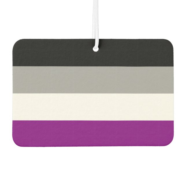 Asexual Pride Flag Air Freshener (Front)