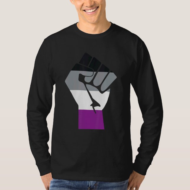 Asexual Pride Flag Equality Asexual T-Shirt (Front)