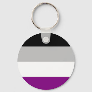 Asexual Pride Flag Keychain