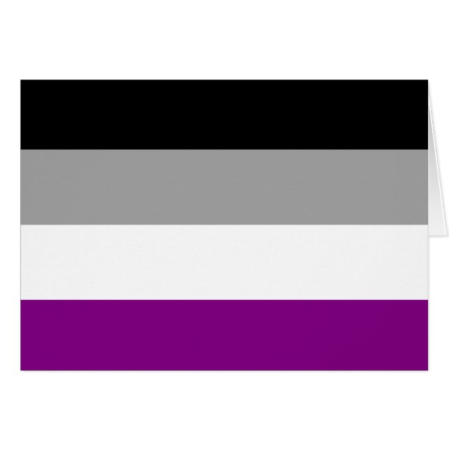 Asexual Pride Flag LGBTQ (Front Horizontal)