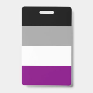 Asexual Pride Flag LGBTQ Badge
