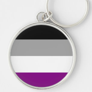 Asexual Pride Flag LGBTQ Keychain