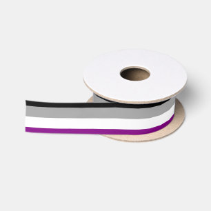 Asexual Pride Flag LGBTQ Satin Ribbon