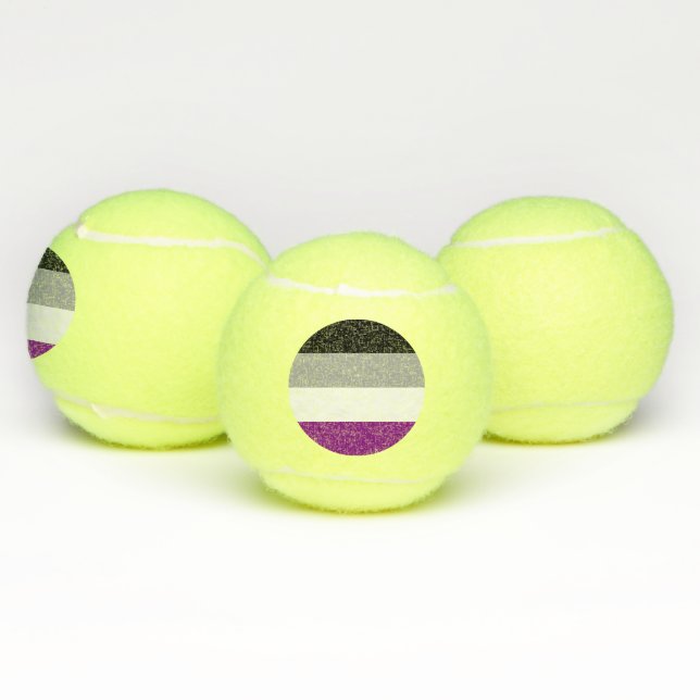 Asexual Pride Flag LGBTQ Tennis Balls (Multi)