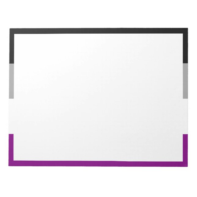 Asexual Pride Flag Notepad (Front)