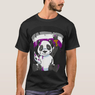 Asexual Pride Flag Panda Support Asexuality LGBTQ T-Shirt