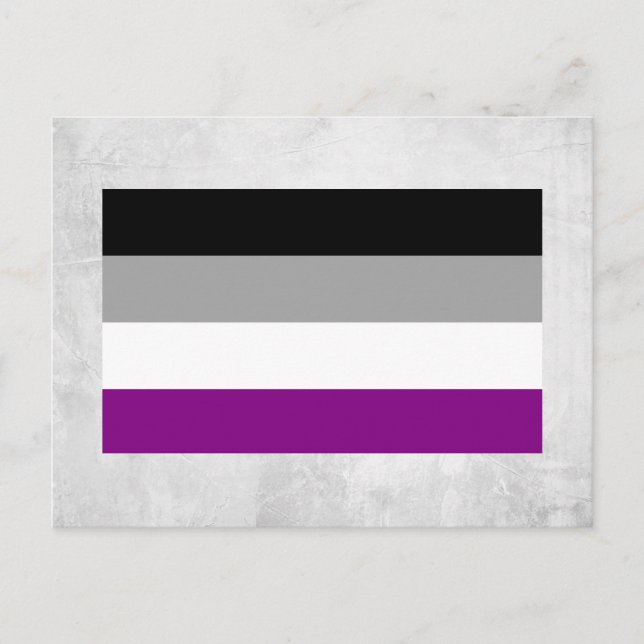 Asexual Pride Flag Postcard (Front)