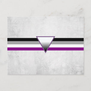 Asexual Pride Flag Postcard