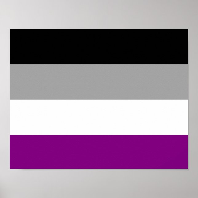 Asexual Pride Flag Poster (Front)