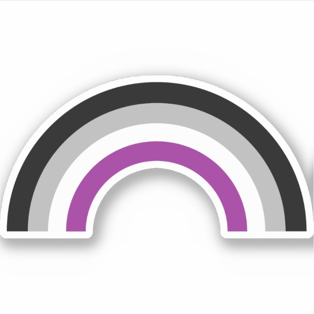 Asexual Pride Flag Rainbow (Front)