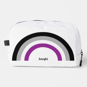 Asexual Pride Flag Rainbow Cute Personalized Dopp Kit