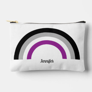 Asexual Pride Flag Rainbow Personalized Accessory Pouch