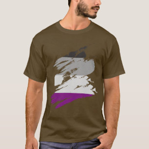 Asexual Pride Flag Ripped T-Shirt