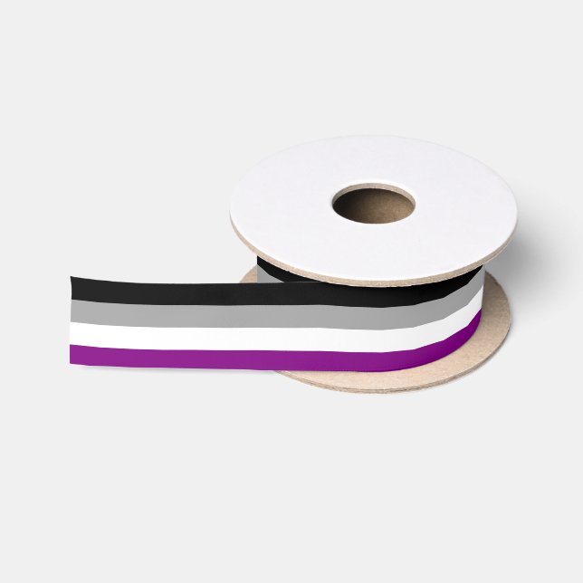 Asexual Pride Flag Satin Ribbon (Spool)