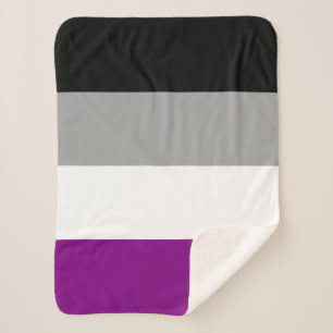 Asexual Pride Flag Sherpa Blanket