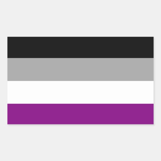 Asexual Pride Flag Sticker (Front)