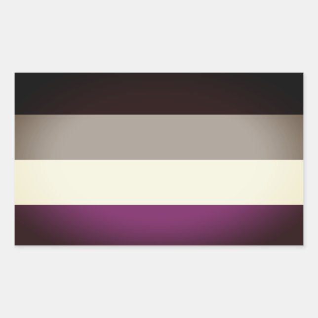 Asexual Pride Flag Sticker (Front)