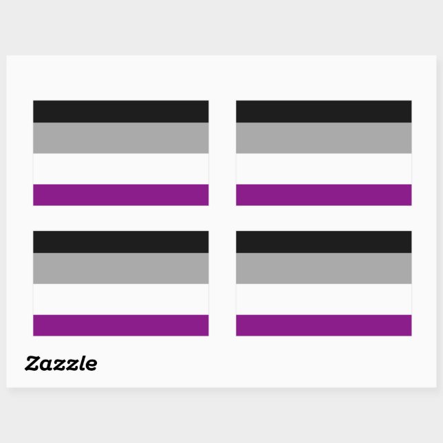 Asexual Pride Flag Sticker (Sheet)