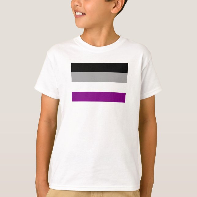 Asexual Pride Flag T-Shirt (Front)