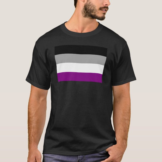 Asexual Pride Flag T-Shirt (Front)