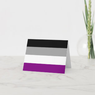 Asexual Pride Flag Thank You Card