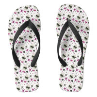 Asexual Pride Flip Flops