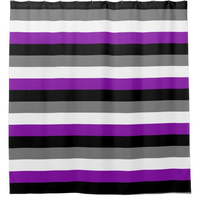 Asexual Pride, LGBTQ Pride, Striped Print (Front)