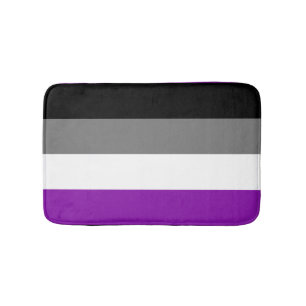 Asexual Pride, LGBTQ Pride, Striped Print Bath Mat