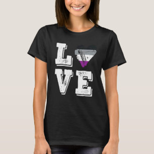 Asexual Pride Love Flag T-Shirt