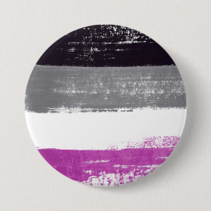 Asexual Pride Paint 3 Inch Round Button