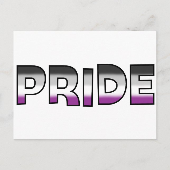 Asexual Pride Postcard (Front)