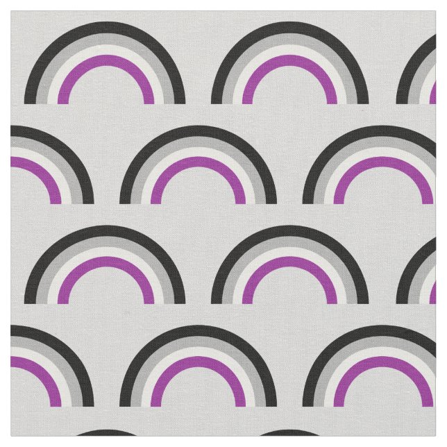Asexual Pride Rainbow Fabric (Close Up)