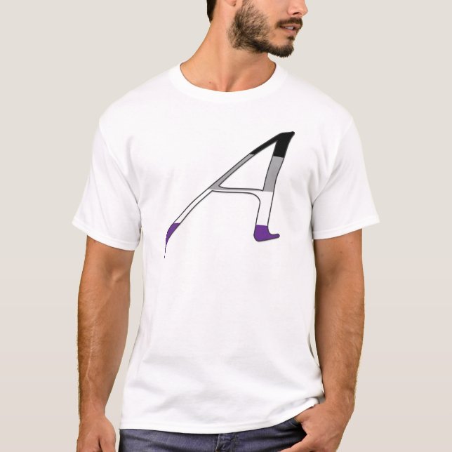 Asexual Pride "Scarlet" Letter A T-Shirt (Front)