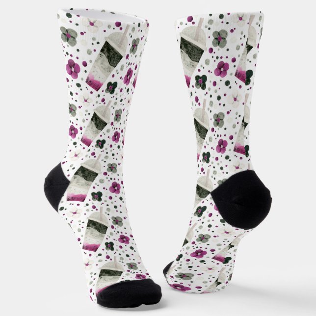 Asexual Pride Socks #2 (Angled)