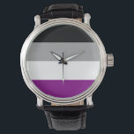 ASEXUAL PRIDE STRIPES DESIGN -.png Watch<br><div class="desc">Shop Customized Watches and Apparel.</div>