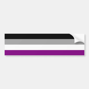 Asexual Pride T-Shirt Bumper Sticker
