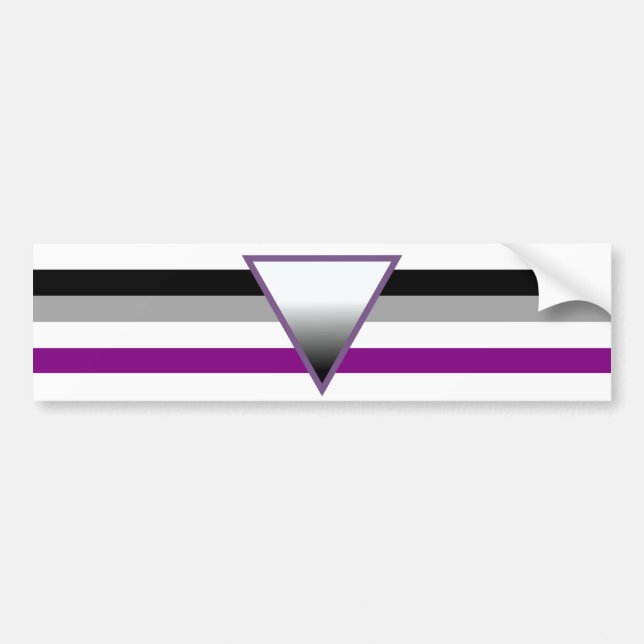 Asexual Pride T-Shirt Bumper Sticker (Front)