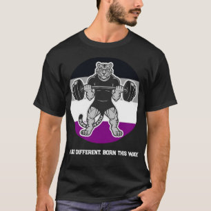 Asexual Pride Tiger Lifter Gym Shirt — Born This