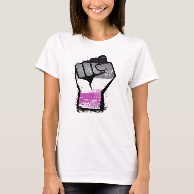 Asexual Protest Fist T-Shirt (Front)